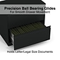 Quill Brand® Commercial 2 File Drawer Lateral File Cabinet, Assembled, Black, Letter/Legal, 30"W (20068D)
