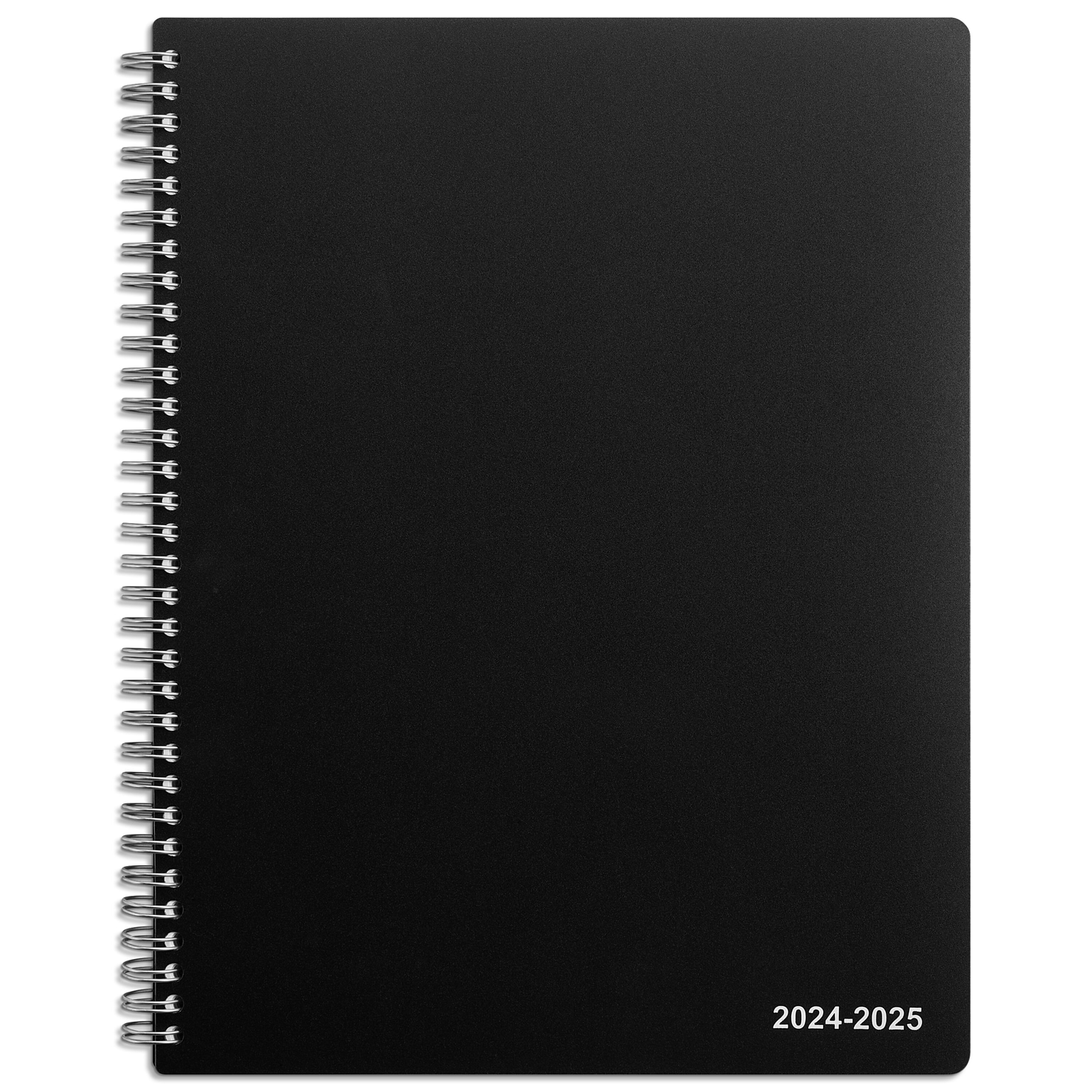 2024-2025 Staples 8 x 11 Academic Weekly & Monthly Appointment Book, Plastic Cover, Black (ST25499-23)