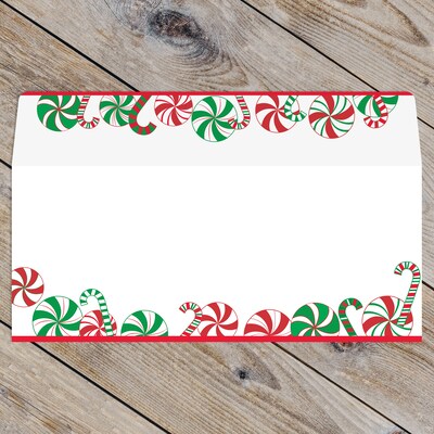 Great Papers! Peppermint and Candy Cane Party Holiday #10 Invitation Envelope, 9.5" x 4.125", 40/Pack (2025041)