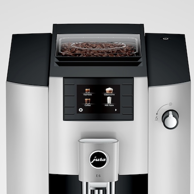 JURA E6 2-Cups Coffee & Espresso Machine Combination, Platinum (15465)