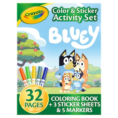 Crayola Bluey Color & Sticker Activity Set, 32 Pages (04-2743)