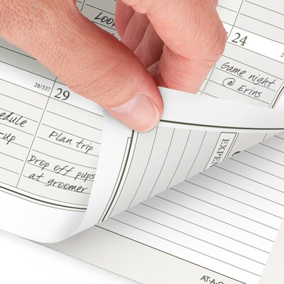2026 AT-A-GLANCE 6.75" x 3.75" Daily & Monthly Refill Pages, White/Brown (471-225-26)