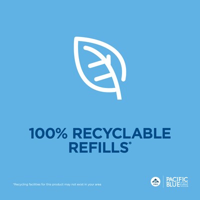 Pacific Blue Ultra Gentle Foaming Hand Soap Refill by GP PRO, 1200 mL, 4/Pack (43818)