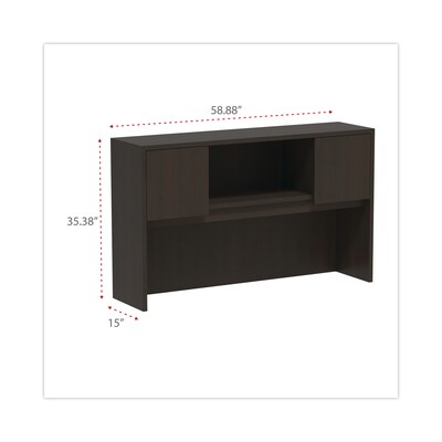 Alera Valencia Series 58 W Desktop Hutch, Espresso (ALEVA286015ES)