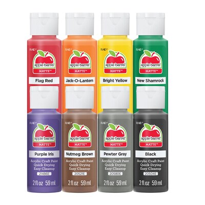 Apple Barrel Acrylic Paint Matte, 2oz., 16-Piece Set (APPPROMOABIII)