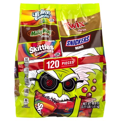 Mars Mixed Chocolate & Gummies Variety Halloween Bundle, 70.03 oz., 155 Pieces, 2/Pack (600-04105)