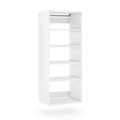 Sauder GarageCore 83H Wall Cabinet with 5 Shelves, White (441365)
