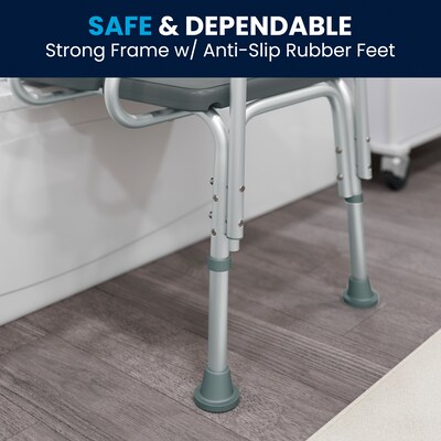 Flash Furniture Adjustable Bath & Shower Transfer Bench, Gray (DCHY3510LGRY)