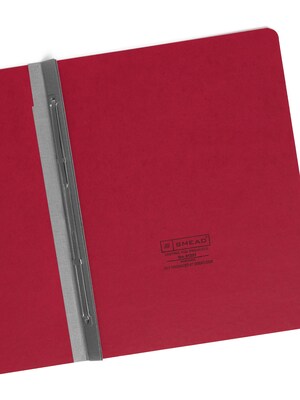 Smead Premium Pressboard 2-Prong Report Cover, Letter Size, Bright Red, 25/Box (81251)