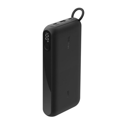 Belkin BoostCharge Power Bank, 20K, Black (BPB028FQBK)