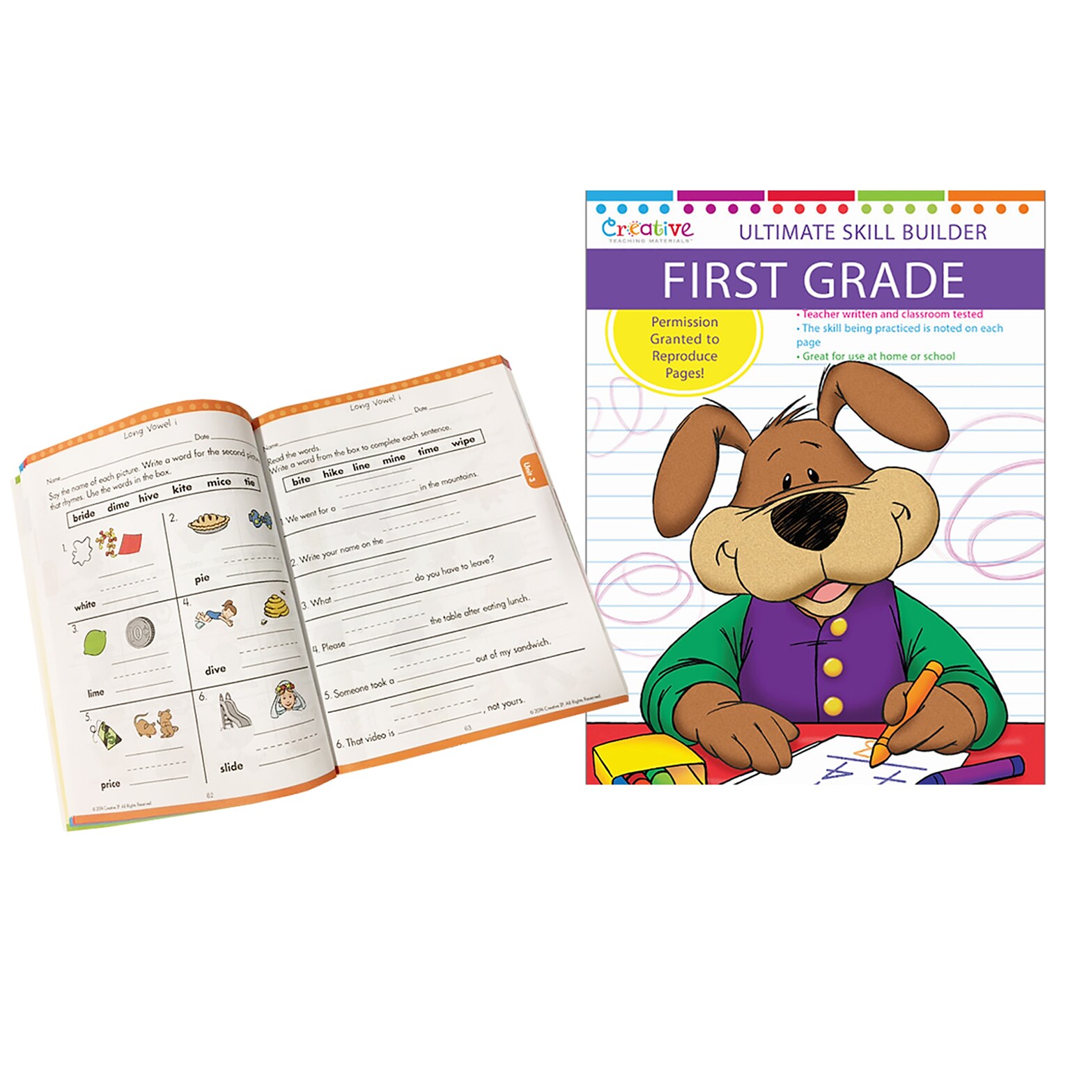 Creative Teaching 1st Grade Workbook Bundle Workbook, 2 Books/Set (PBSCTM2030)