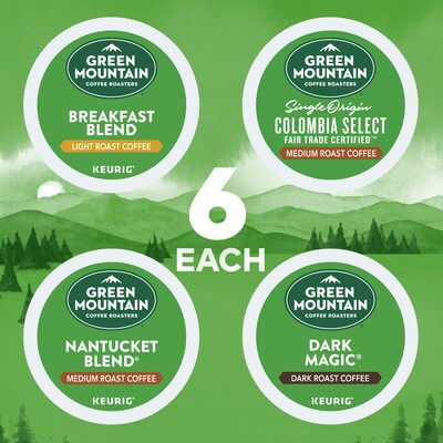 Green Mountain Variety Pack Coffee Keurig® K-Cup® Pods, 24/Box (5000374159)