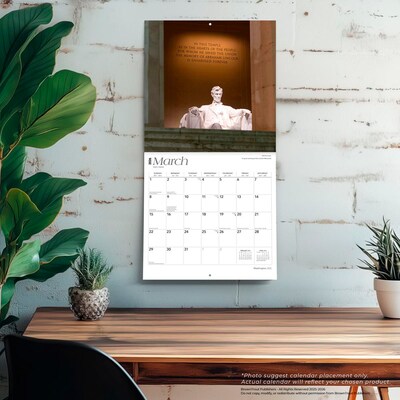 2026 BrownTrout Washington D.C. 12" x 12" Monthly Wall Calendar (9798330706198)