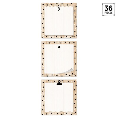 Creative Teaching Press Core Decor Polka Dots on Wood Designer Cut-Outs, 36/Pack, 3 Packs/Bundle (CTP11067-3)