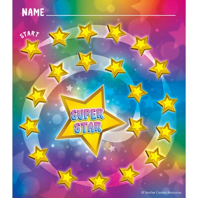 Teacher Created Resources Treasure Hunt Reward Trackers with Stickers, 5.25" x 6", Multicolored, 3 Packs/Bundle (TCR6867-3)