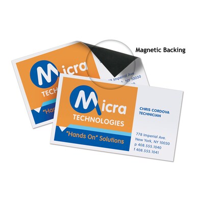Avery Magnetic Business Cards, 2" x 3 1/2", Matte White, 30/Pack (8374)