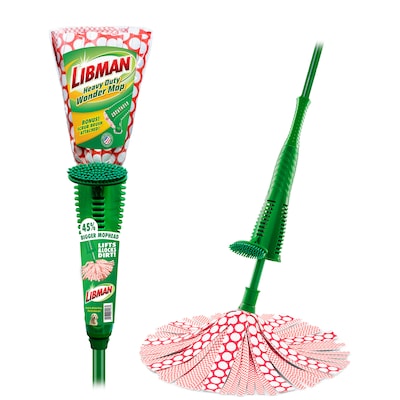 Libman Heavy-Duty Wonder Microfiber Mop, Multicolor, 4/Pack (1228004)