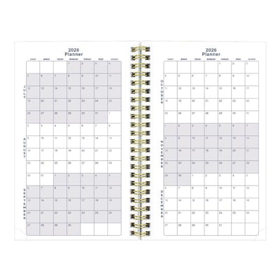 2026-2027 Blueline Academic 8" x 5" Weekly & Monthly Planner, Poly Cover, Floral Green (CA114PM.02)