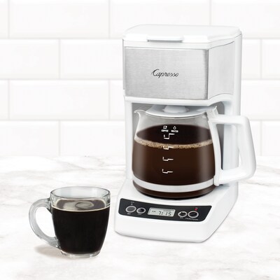 Capresso 5-Cups Automatic Drip Coffee Maker, White (426.02)