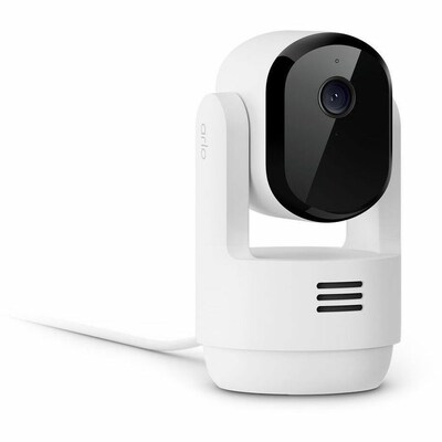 Arlo Essential Wireless Pan Tilt Security Camera, White (VMC3073-100NAS)
