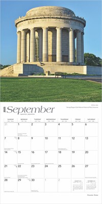 2025 BrownTrout Hoosier State Indiana Places 12" x 12" Monthly Wall Calendar (9781975476410)