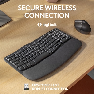 Logitech Ergo Series Wave Keys For Business Ergonomic Keyboard (920-012058)