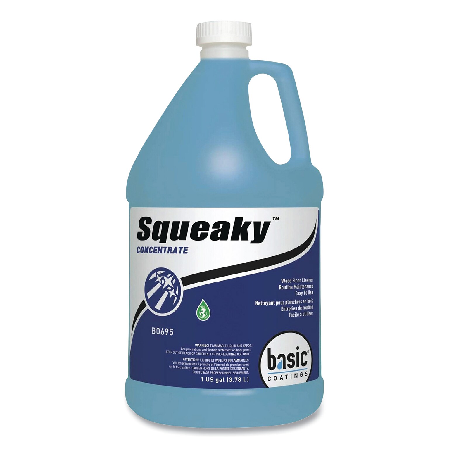 Betco Squeaky Concentrate Floor Cleaner, Characteristic Scent, 1 Gal. Bottle, 4/Carton (BETB06950412)