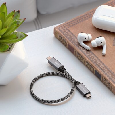 Satechi USB4 USB-C Charging Cable,  9.8, Space Gray (ST-U4C25M)