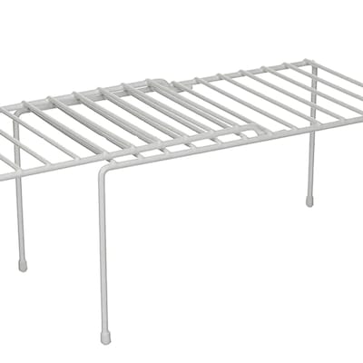 Better Houseware Coated Steel Small Expanding Shelf, White (BTH1852)