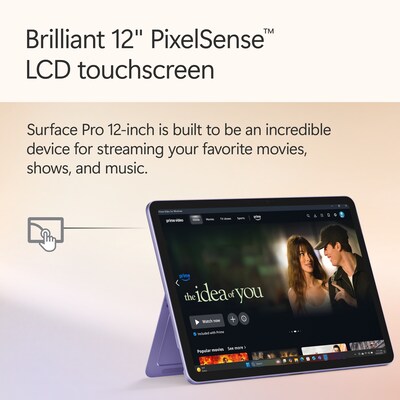 Microsoft Surface Pro 12", Copilot+ PC, Snapdragon X Plus, 16GB RAM, WiFi Only, 512GB UFS, Windows 11, Violet (EP2-33674)