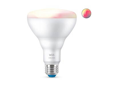 WiZ 65W Equivalent BR30 LED Smart Bulb, White  (603456)