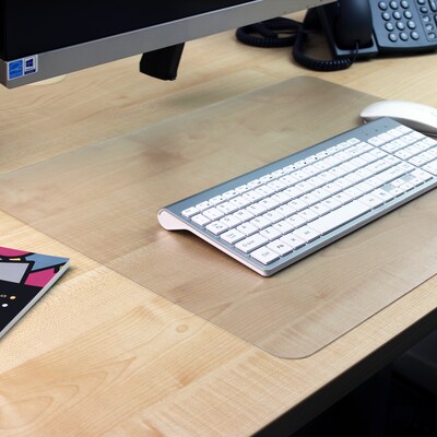 Floortex Desktex Anti-Slip Polycarbonate Desk Pad, 22" x 17", Clear (NCDMFLPS0003)