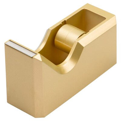 JAM Paper Desk Trio Desktop Stapler, 20-Sheet Capacity, Staples Included, Gold, 3/Pack (337841GO)