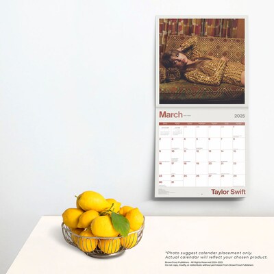 2025 BrownTrout Taylor Swift OFFICIAL 12" x 24" Monthly Square Wall Calendar (9781975479633)