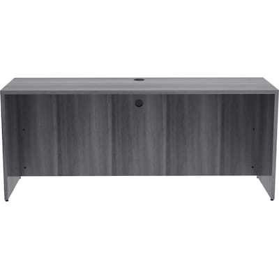 Lorell Essentials 70.9W Desk, Weathered Charcoal (LLR69552)