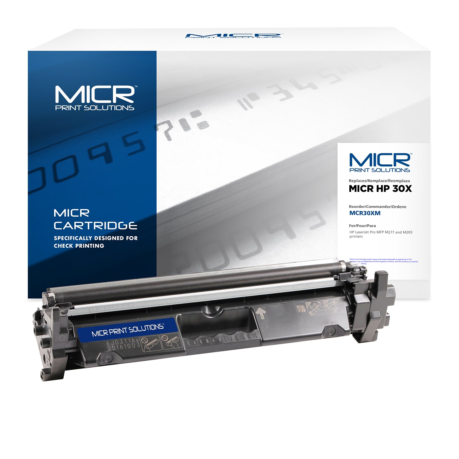 MICR Print Solutions Compatible Black High Yield MICR Toner Cartridge Replacement for HP 30X