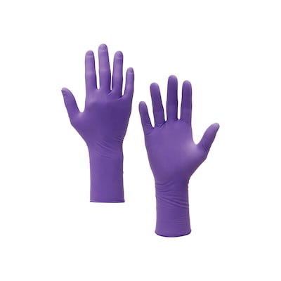 Kimtech Purple Nitrile Powder Free Exam Gloves, Latex Free, Large, Purple, 100 Gloves/Box (55083)