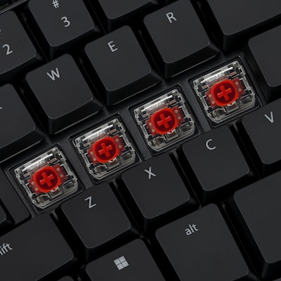 Kinesis mWave Mechanical Keyboard Wireless Ergonomic Mechanical Keyboard, Quiet Linear Switch, Black (KB150P-LIN)