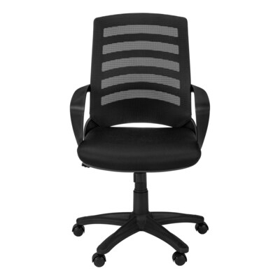 Monarch Specialties Inc. Ergonomic Mesh Computer and Desk Chair, Black (I 7224)