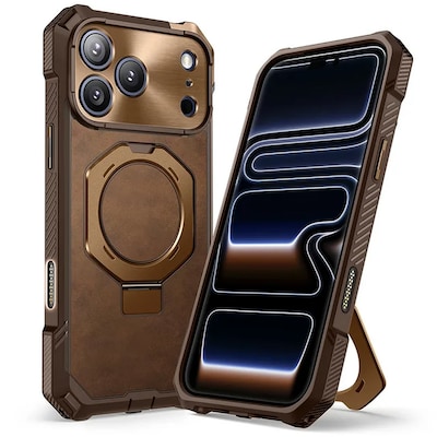 SUPCASE Unicorn Beetle Grip MagSafe Case for iPhone 17 Max, Shock Absorbing, Brown (SUP-iPhone2025Max-UBGrip-Brown)