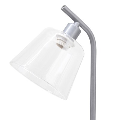 Simple Designs Sleek Essentials LED Desk Lamp, 15.75", Silver (LD1080-SLV)
