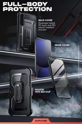SUPCASE Rugged Case for Samsung Galaxy S24 FE, Shock Absorbing, Black (SUP-Galaxy2024-S24FE-UBProV2-