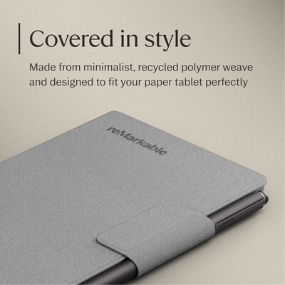 reMarkable Polymer Weave Book Folio for 7.3" Paper Pro Move Paper Tablet, Gray (RM11A-1000NW)