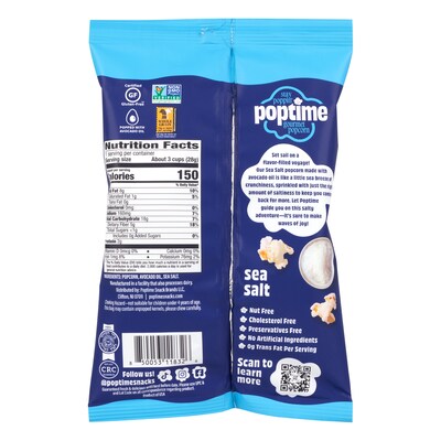 Poptime Avo Sea Salt Popcorn, 1 oz., 24/Pack (220-02882)