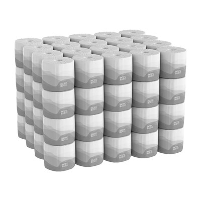 Pacific Blue Basic Standard Toilet Paper, 2-Ply, White, 550 Sheets/Roll, 80 Rolls/Carton (19880/01)