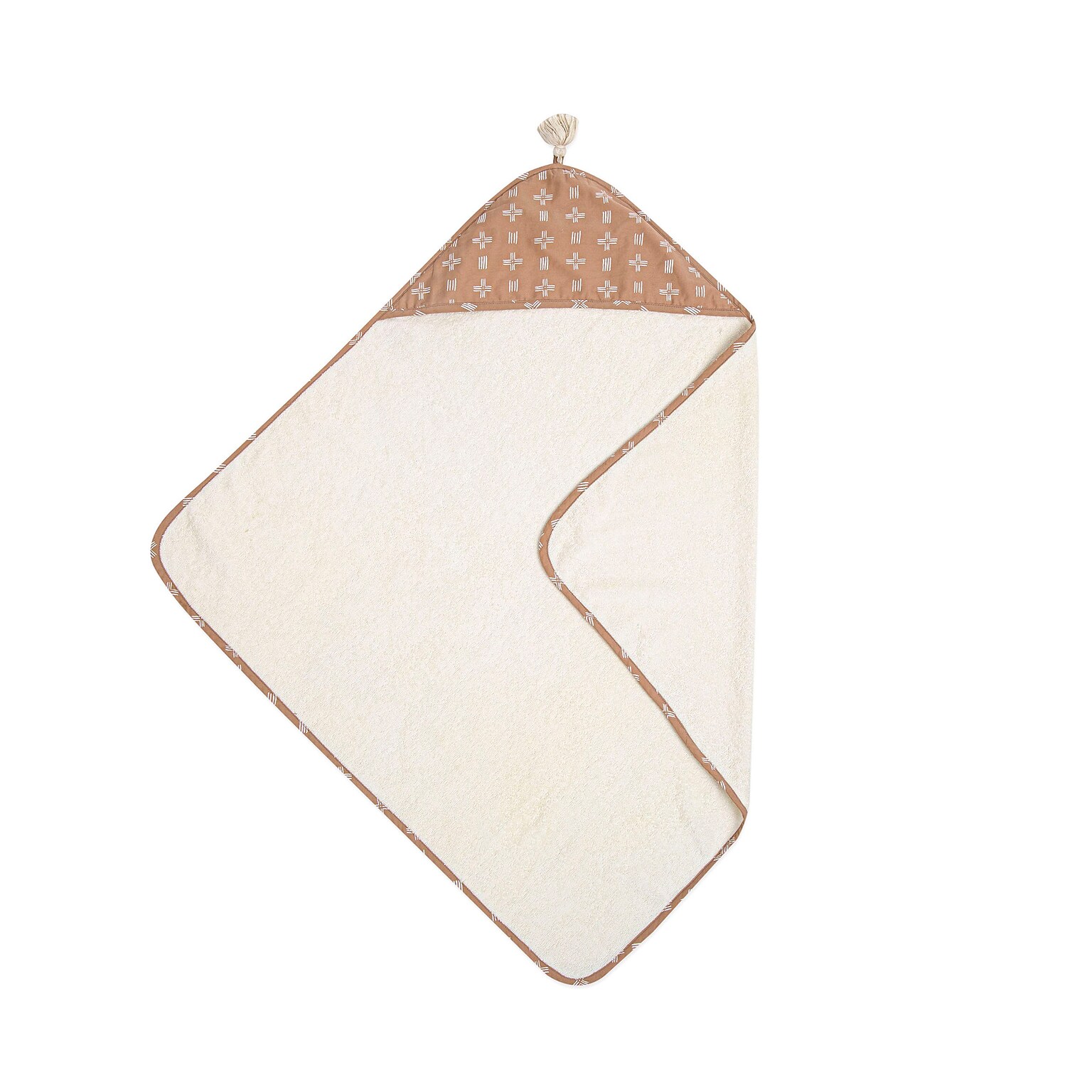 Crane Baby Ezra Beige Hooded Towel (BC-110HT)