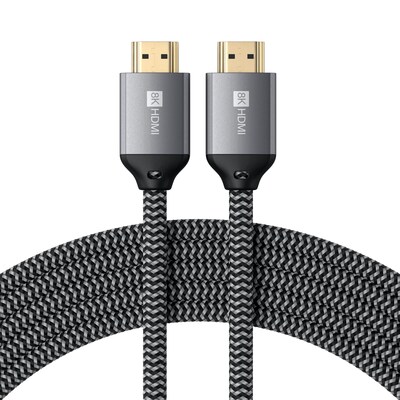 Satechi 6.56 HDMI to HDMI Video Cable, Male to Male, Space Gray (ST-8KHC2MM)