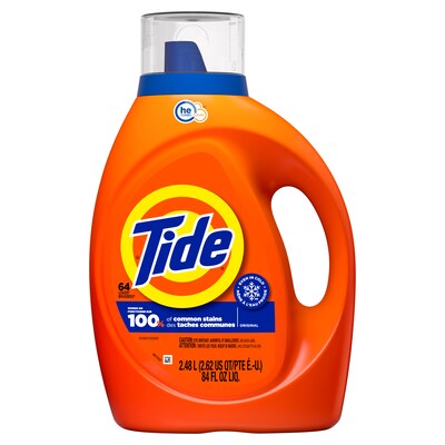 Tide Turbo Clean HE Liquid Laundry Detergent, Original Scent, 74 Loads, 98 fl. oz. (12110)