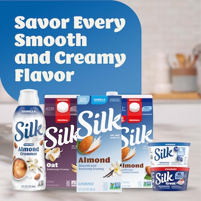 Silk Unsweetened Almond Milk, 32 oz. (WWI00172)