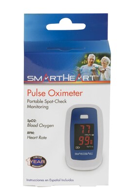 SmartHeart Fingertip Pulse Oximeter, Blue (11-50K)